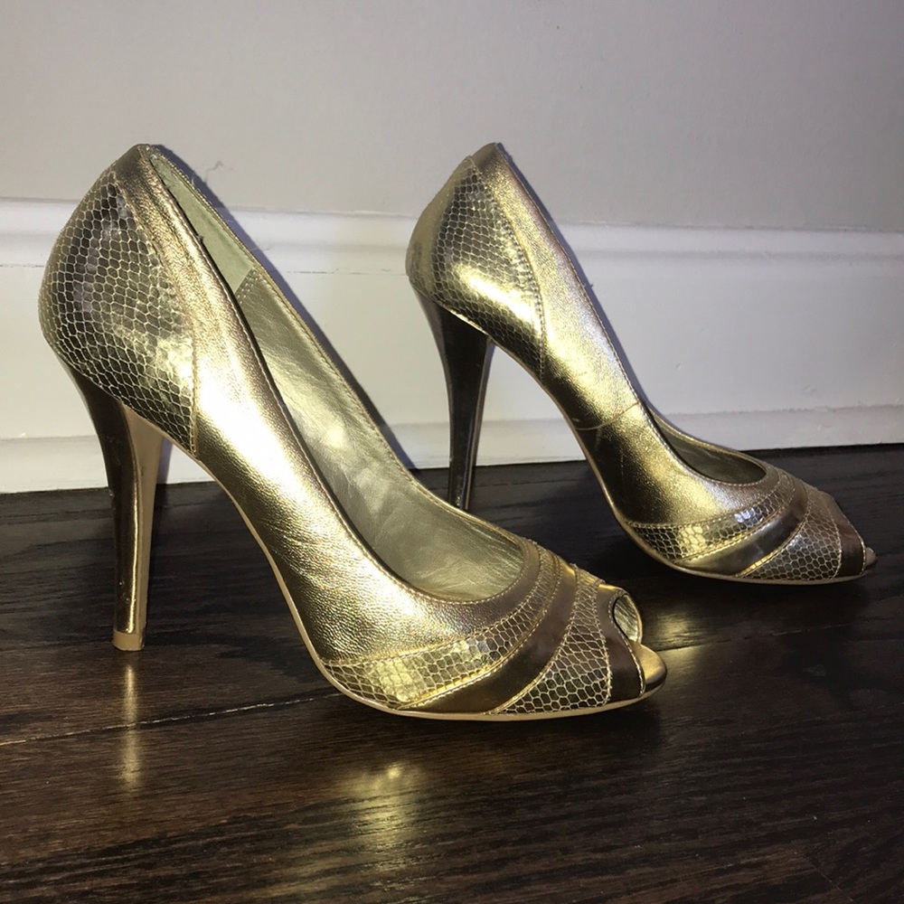 Gold heels